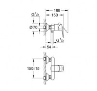 MONOMANDO DUCHA BAULOOP GROHE